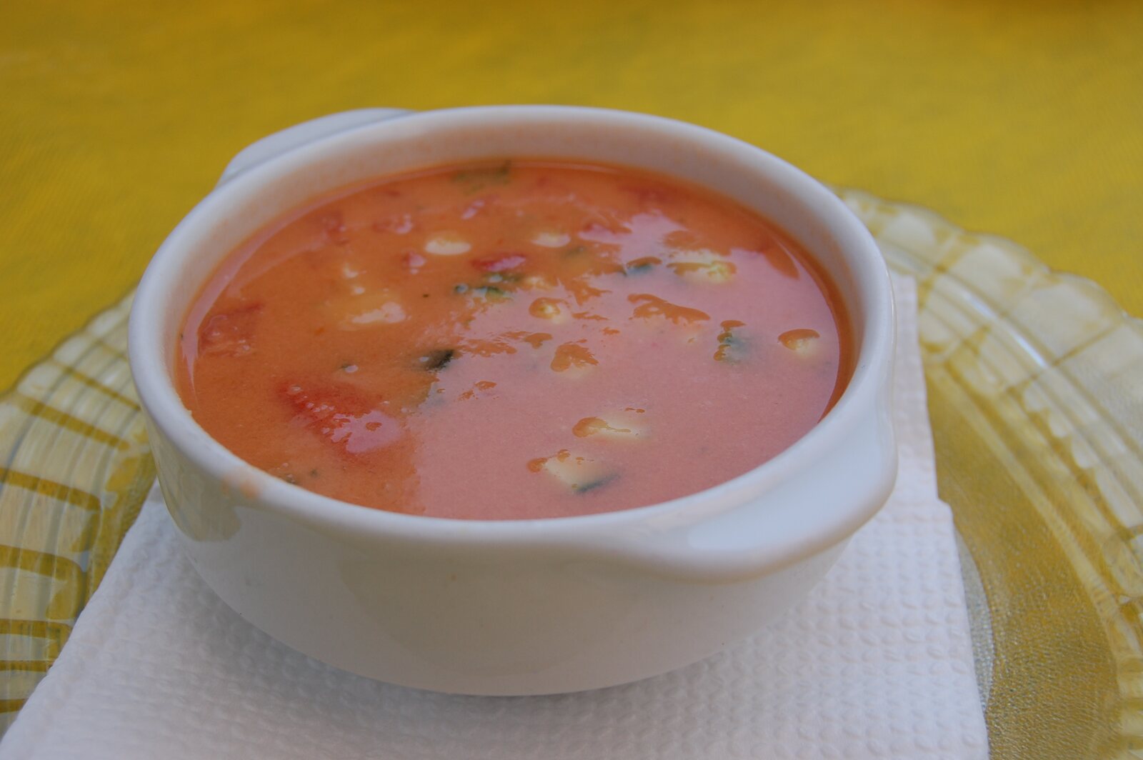 Studená španělská polévka gazpacho