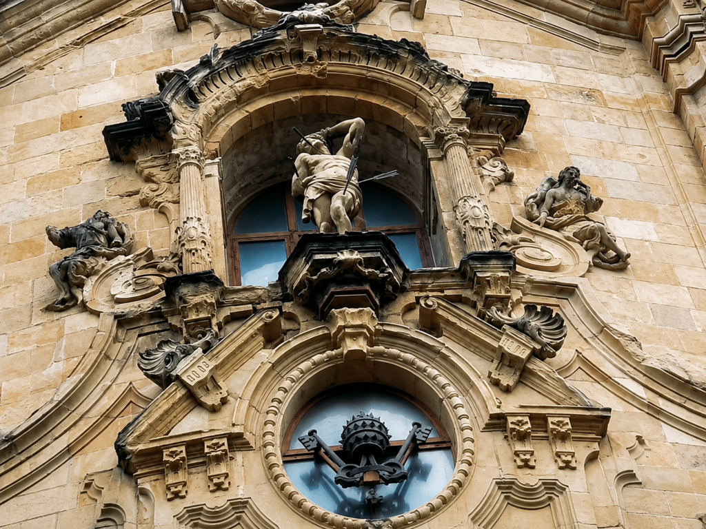 Historická architektura v centru San Sebastiánu