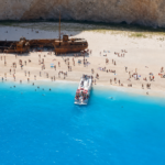 Pláž Navagio s vrakem lodi na Zakynthosu